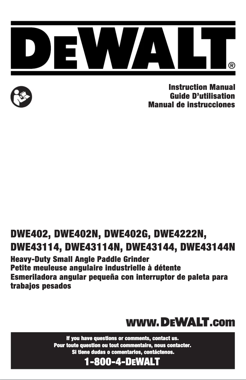 Imagen de la primera página del manual del dispositivo DWE43114