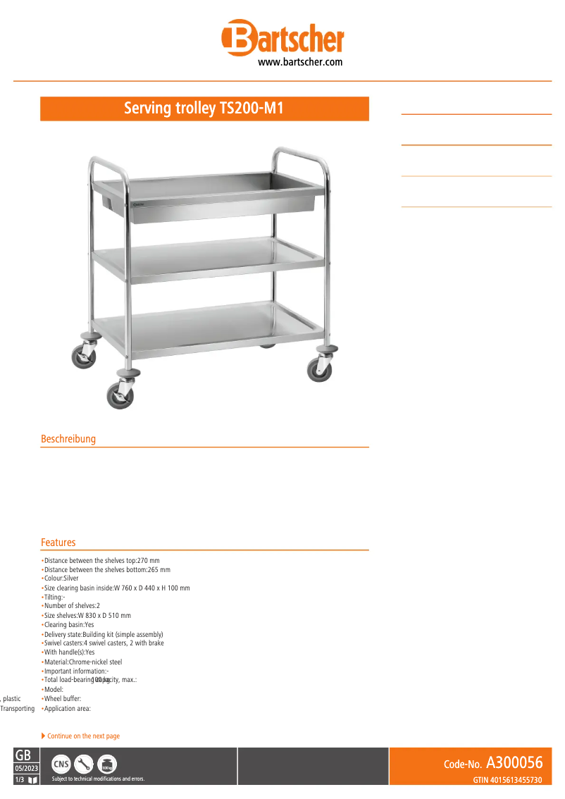 Imagen de la primera página del manual del dispositivo TS200-M1