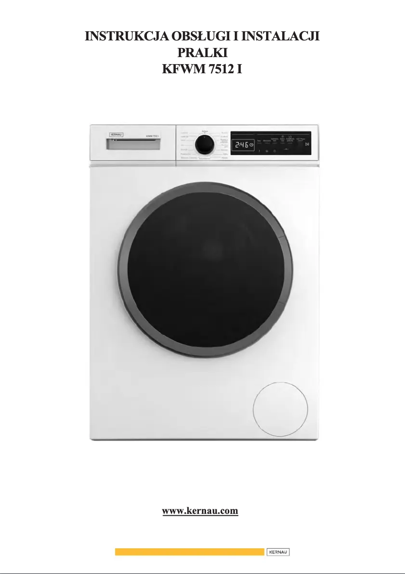 Imagen de la primera página del manual del dispositivo KFWM 7512 I