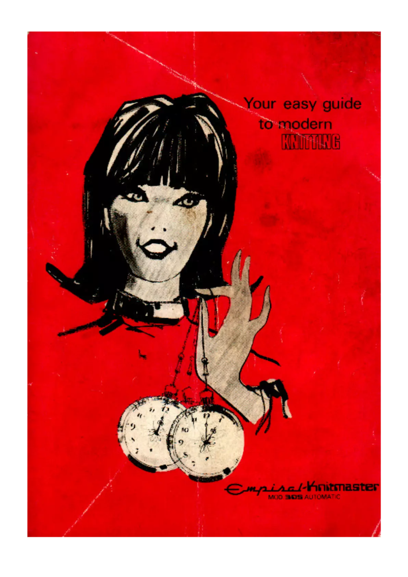 Imagen de la primera página del manual del dispositivo Knitmaster 305