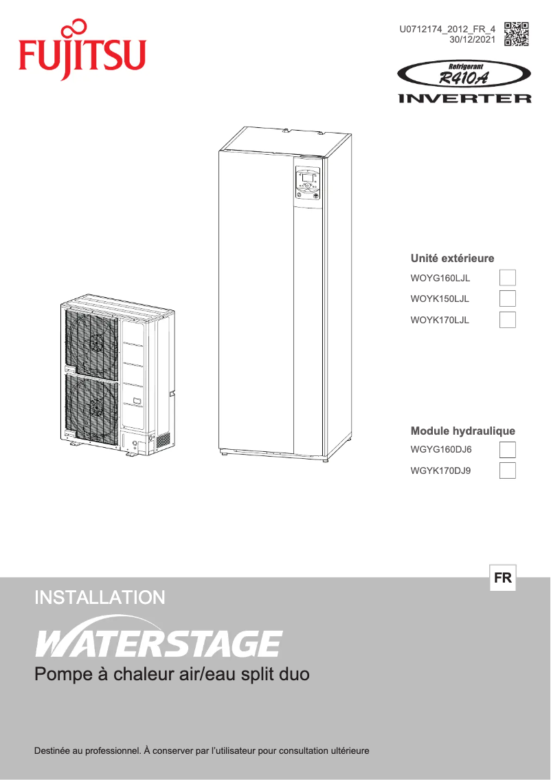 Página 1 del manual Manual de usuario Fujitsu Waterstage WGYK170DJ9