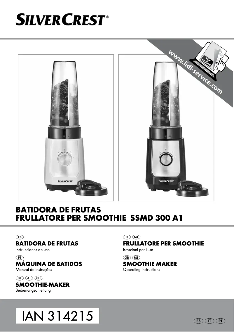 Imagen de la primera página del manual del dispositivo SSMD 300 A1