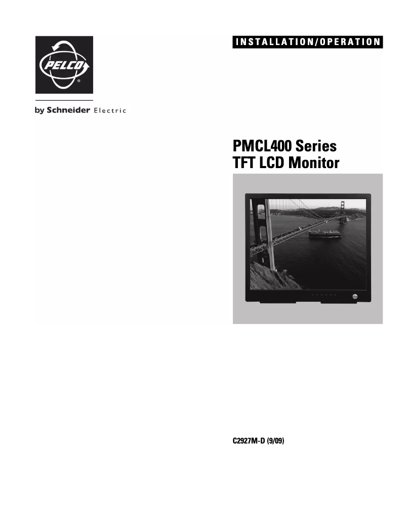 Página 1 del manual Manual de usuario Pelco PMCL417A