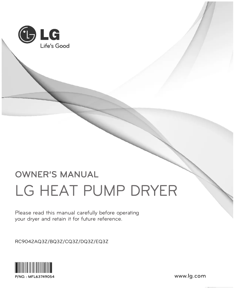 Imagen de la primera página del manual del dispositivo RC9042DQ3Z