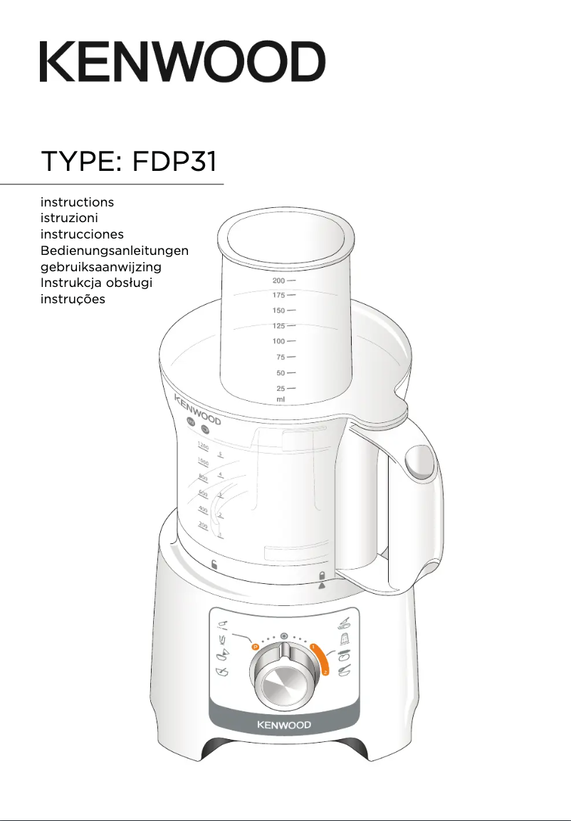 Página 1 del manual Manual de usuario Kenwood Multipro Compact FDP31