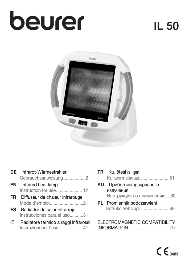 Imagen de la primera página del manual del dispositivo IL 50
