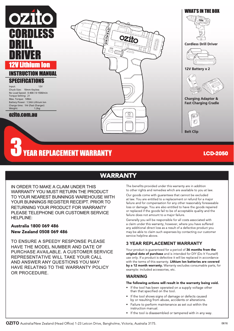 Imagen de la primera página del manual del dispositivo LCD-2050