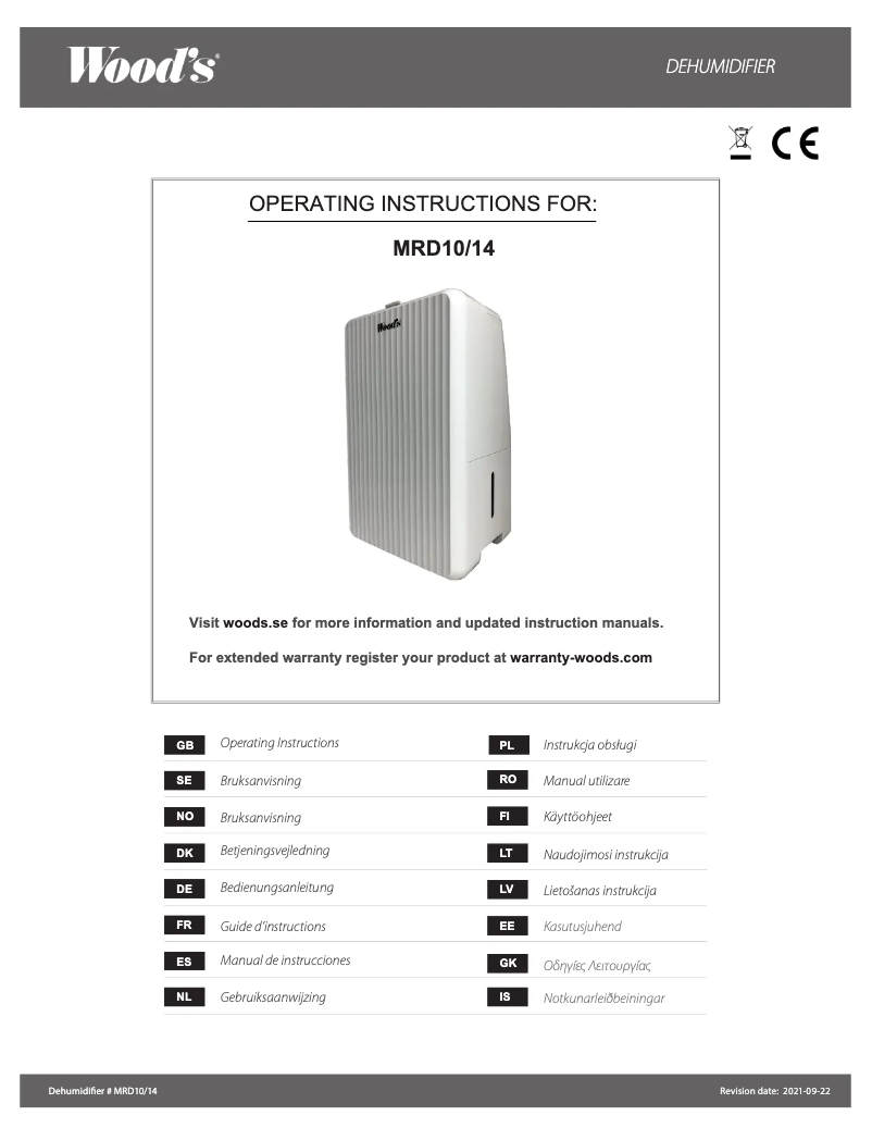 Imagen de la primera página del manual del dispositivo MRD10G