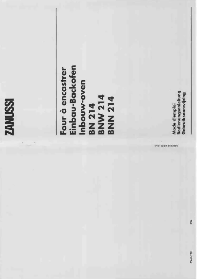 Imagen de la primera página del manual del dispositivo BNW214