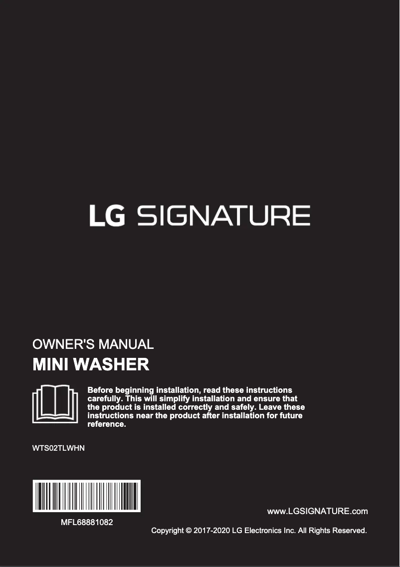 Página 1 del manual Manual de usuario LG WTS02TLWHN