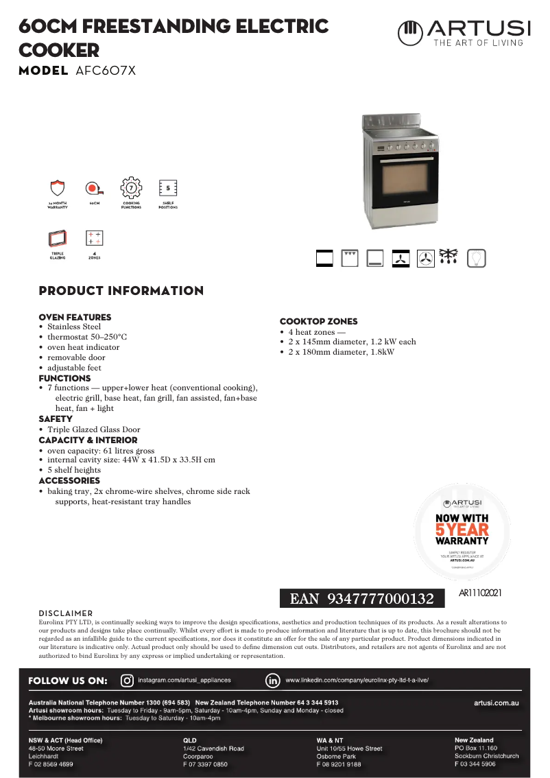 Imagen de la primera página del manual del dispositivo AFC607X