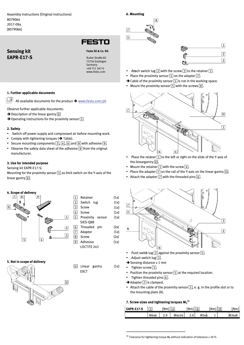 Imagen de la primera página del manual del dispositivo EAPR-E17-S