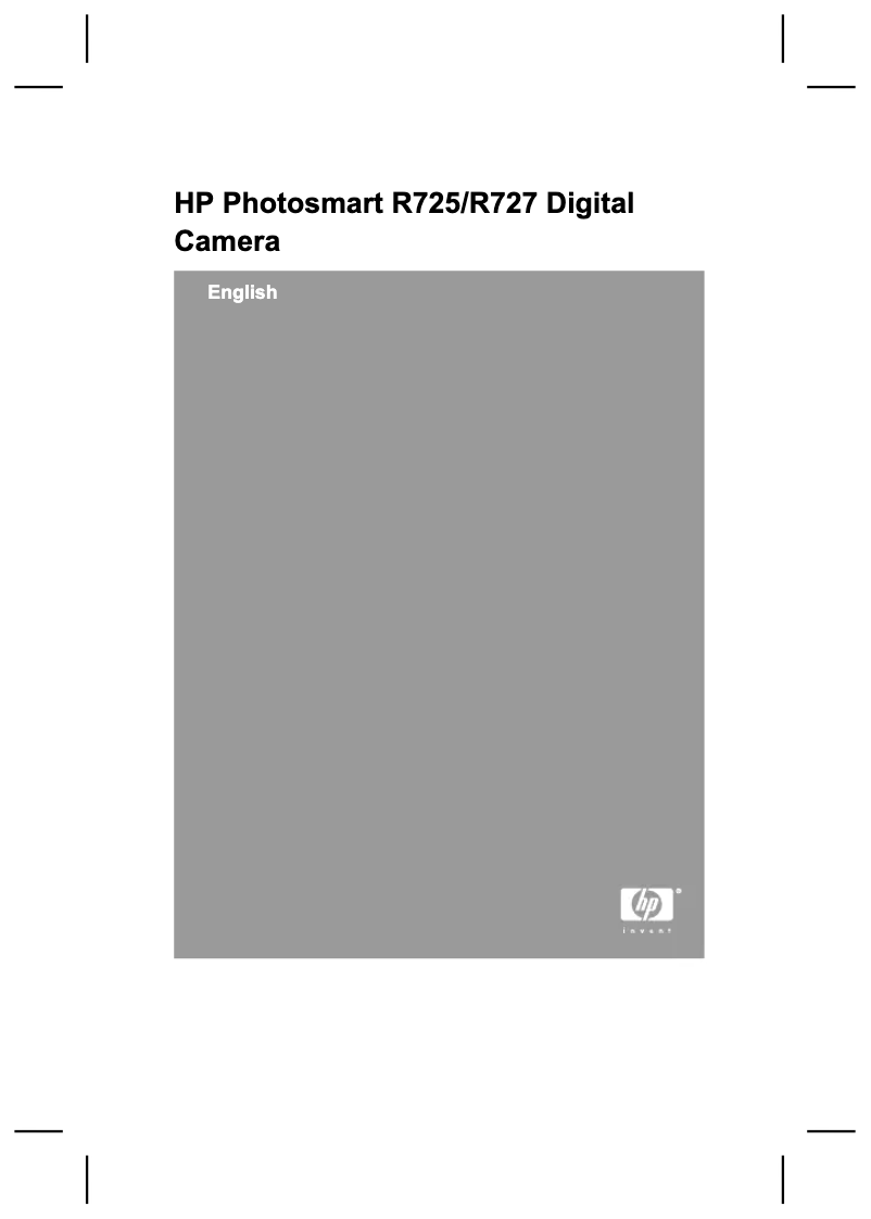 Imagen de la primera página del manual del dispositivo PhotoSmart R725