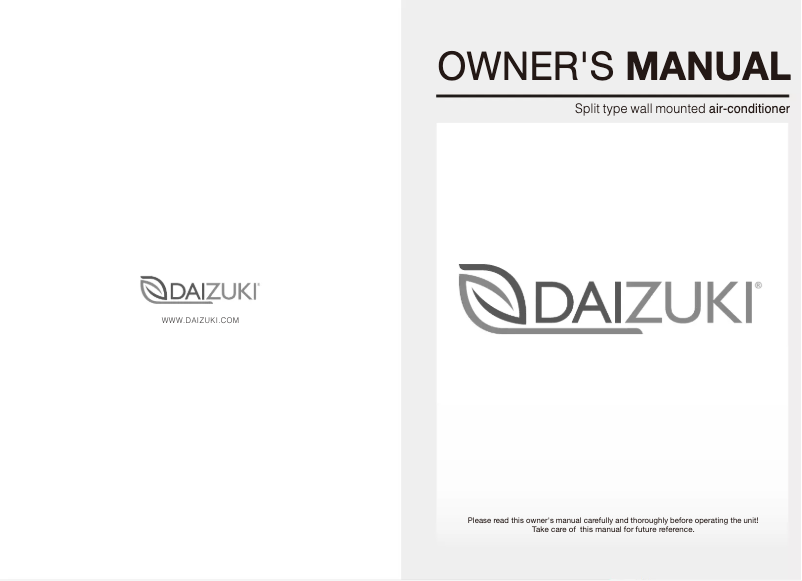 Página 1 del manual Manual de usuario Daizuki DX12X426-21
