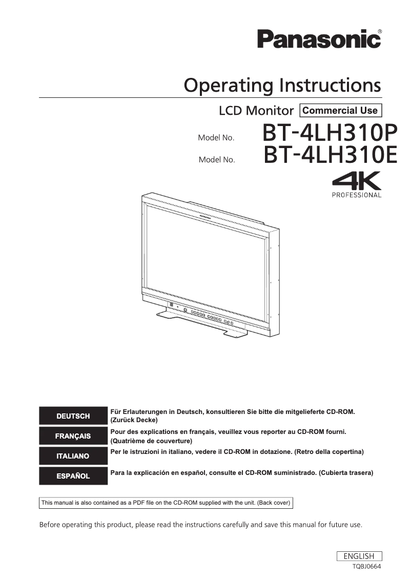 Imagen de la primera página del manual del dispositivo BT-4LH310