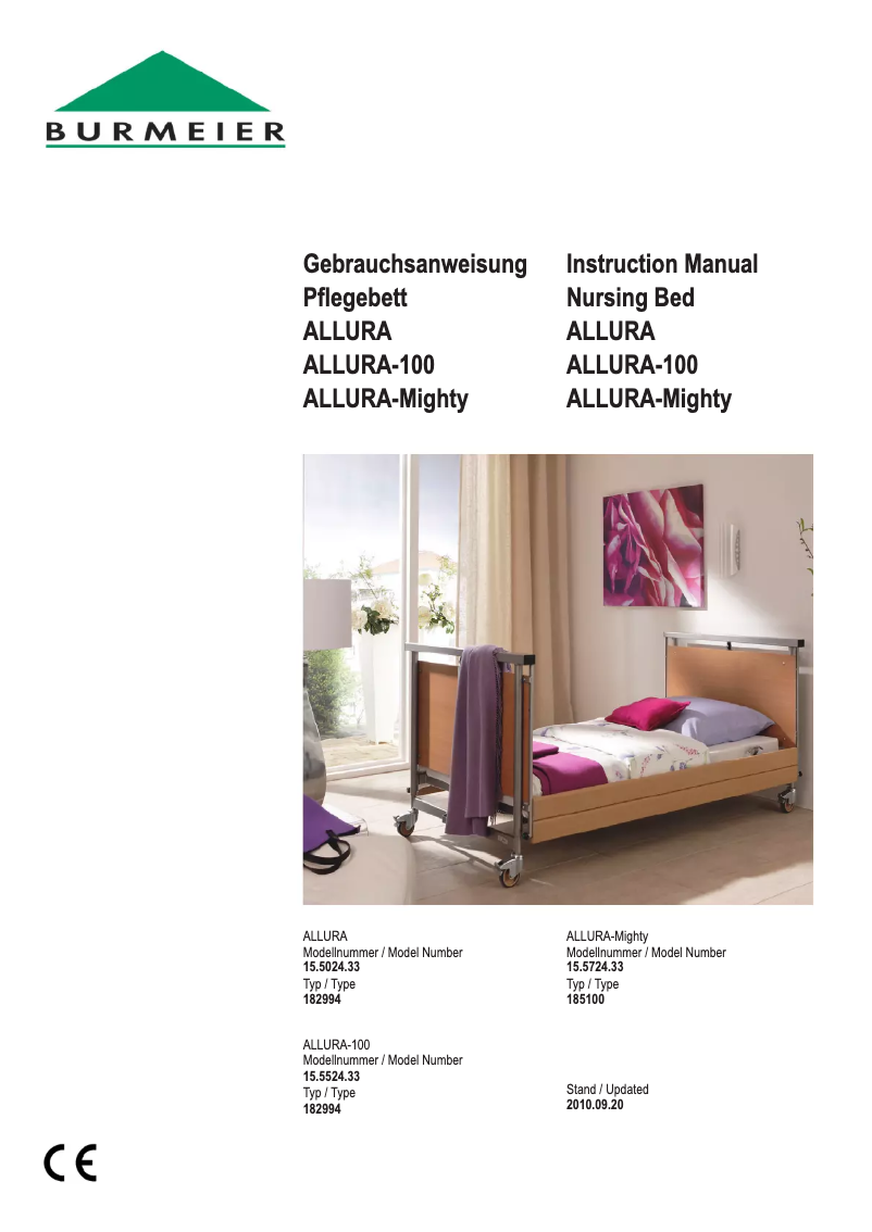 Página 1 del manual Manual de usuario Burmeier Allura-100