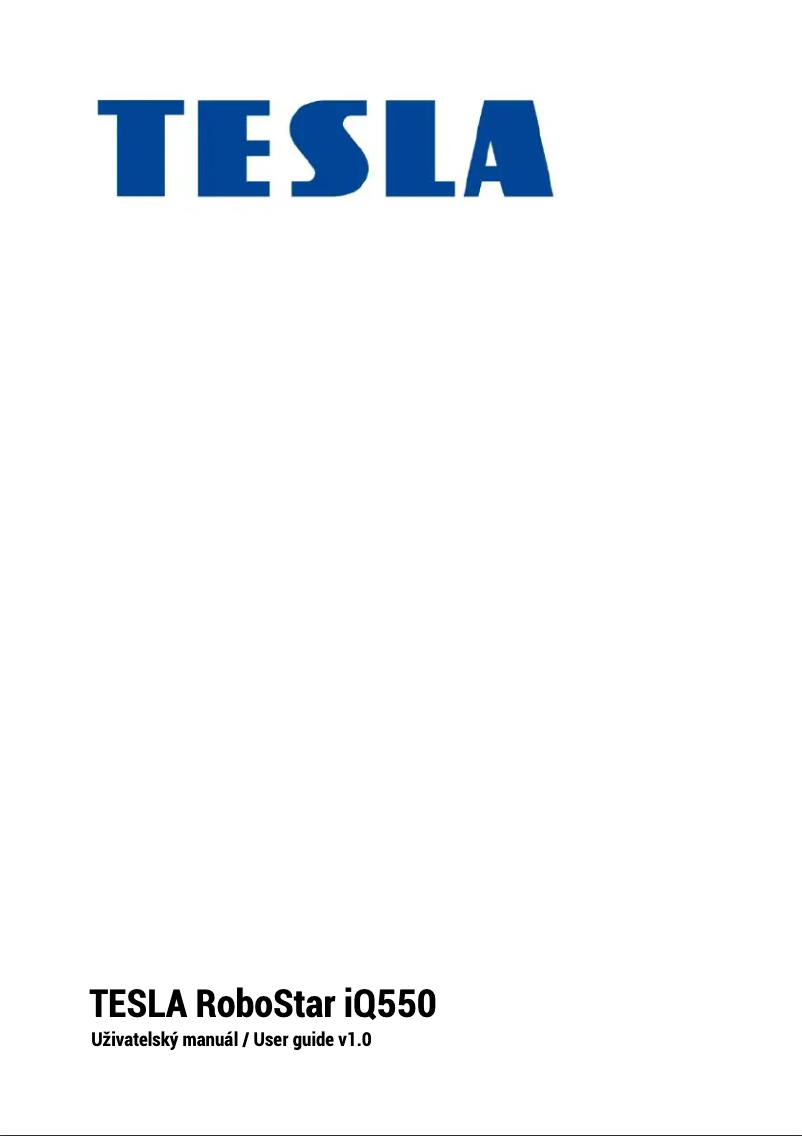 Página 1 del manual Manual de usuario Tesla RoboStar iQ550