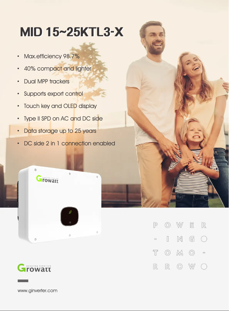 Imagen de la primera página del manual del dispositivo MID 17KTL3-X1