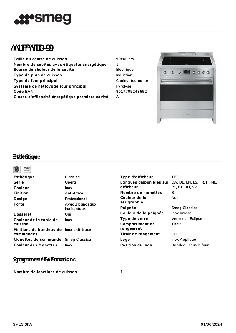 Imagen de la primera página del manual del dispositivo A1PYID-9