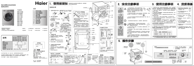 Imagen de la primera página del manual del dispositivo XQG50-9866