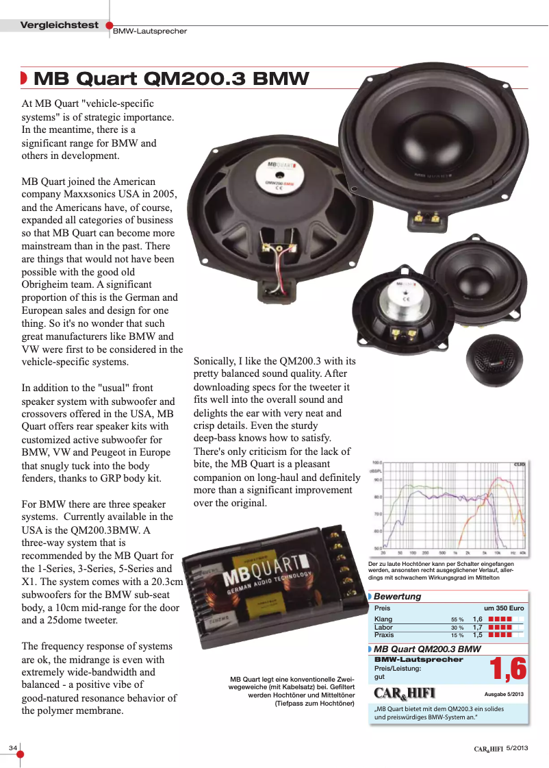 Página nº 1 - Manual de usuario Maxxsonics QM200.3 BMW