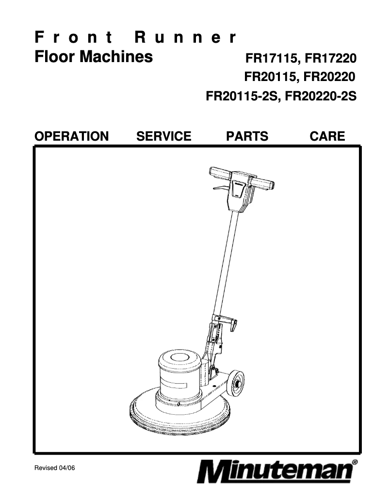 Imagen de la primera página del manual del dispositivo Front Runner FR20115