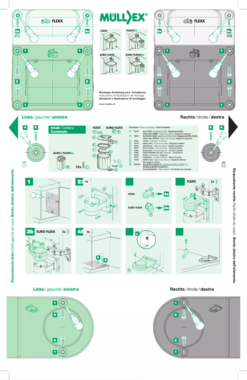 Página 1 del manual Manual de usuario Müllex FLEXX
