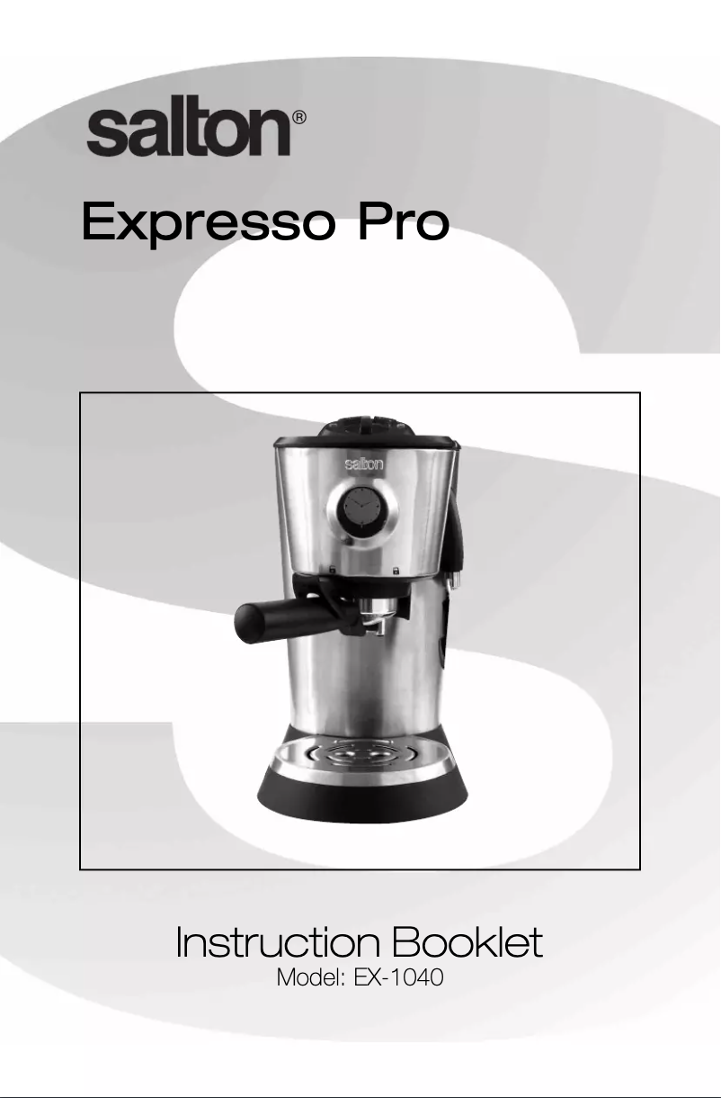 Imagen de la primera página del manual del dispositivo Expresso Pro EX1040