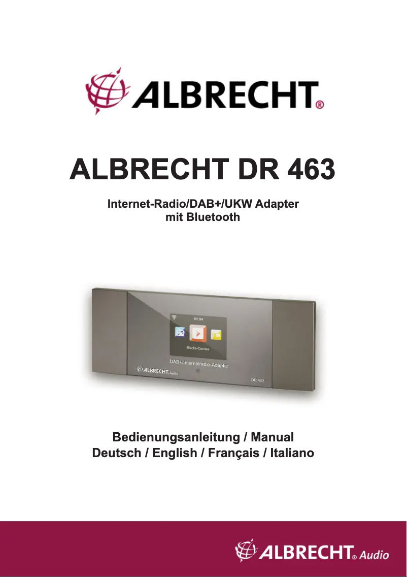 Imagen de la primera página del manual del dispositivo DR 463