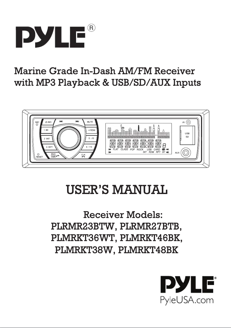 Imagen de la primera página del manual del dispositivo UPLRMR27BTB