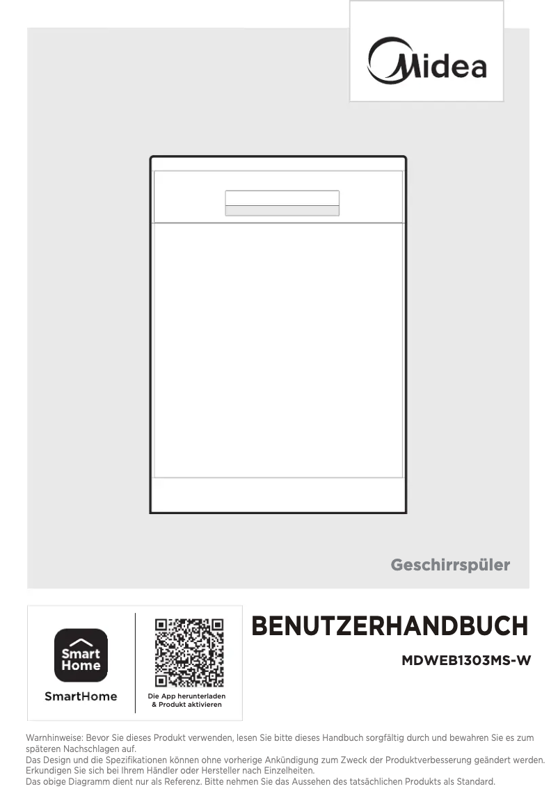 Página 1 del manual Manual de usuario Midea MDWEB1303MS-W