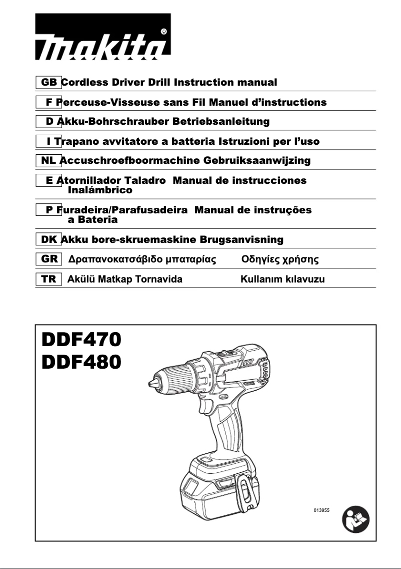 Página 1 del manual Manual de usuario Makita DDF480RMJ