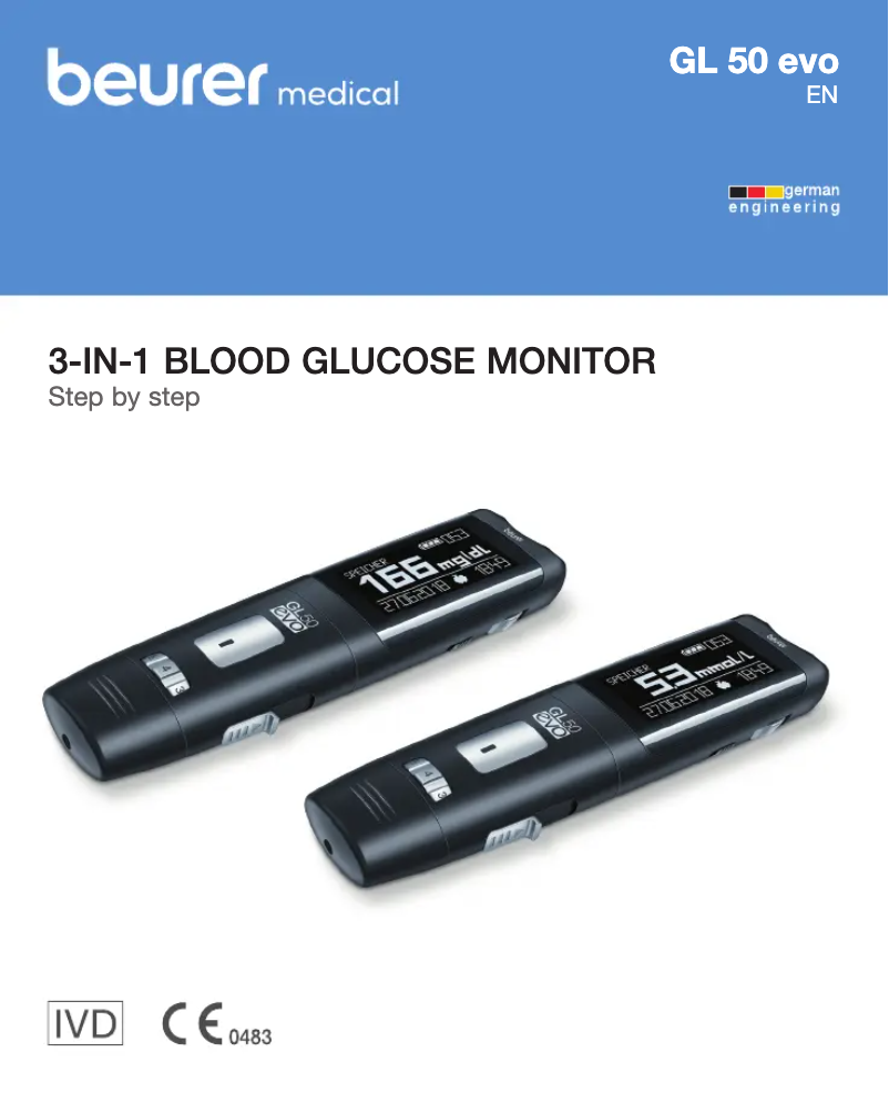 Imagen de la primera página del manual del dispositivo GL 50 evo