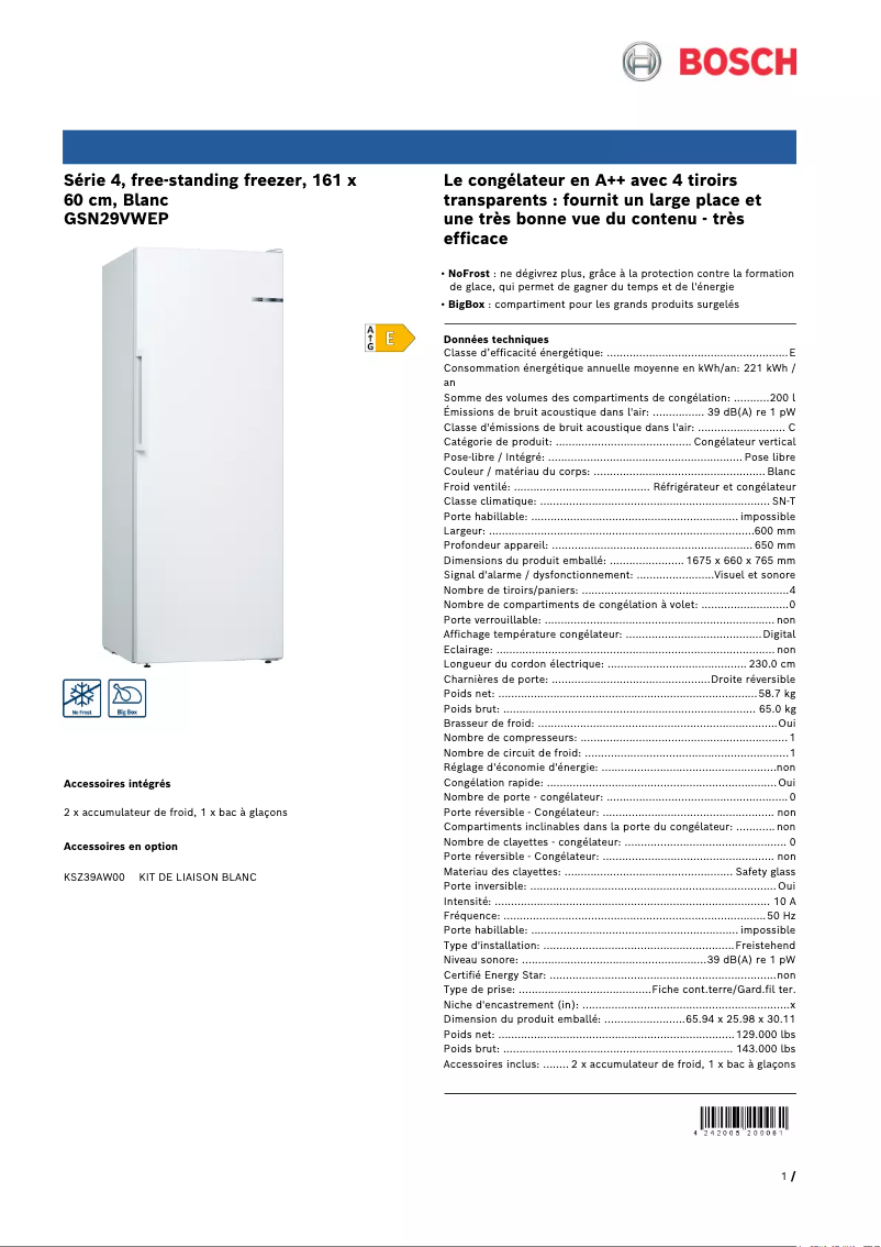 Imagen de la primera página del manual del dispositivo GSN29VWEP