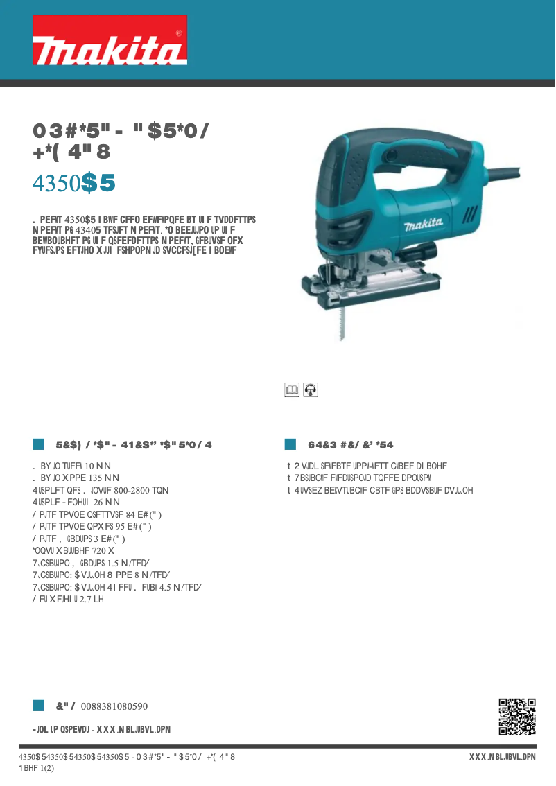 Imagen de la primera página del manual del dispositivo 4350CT