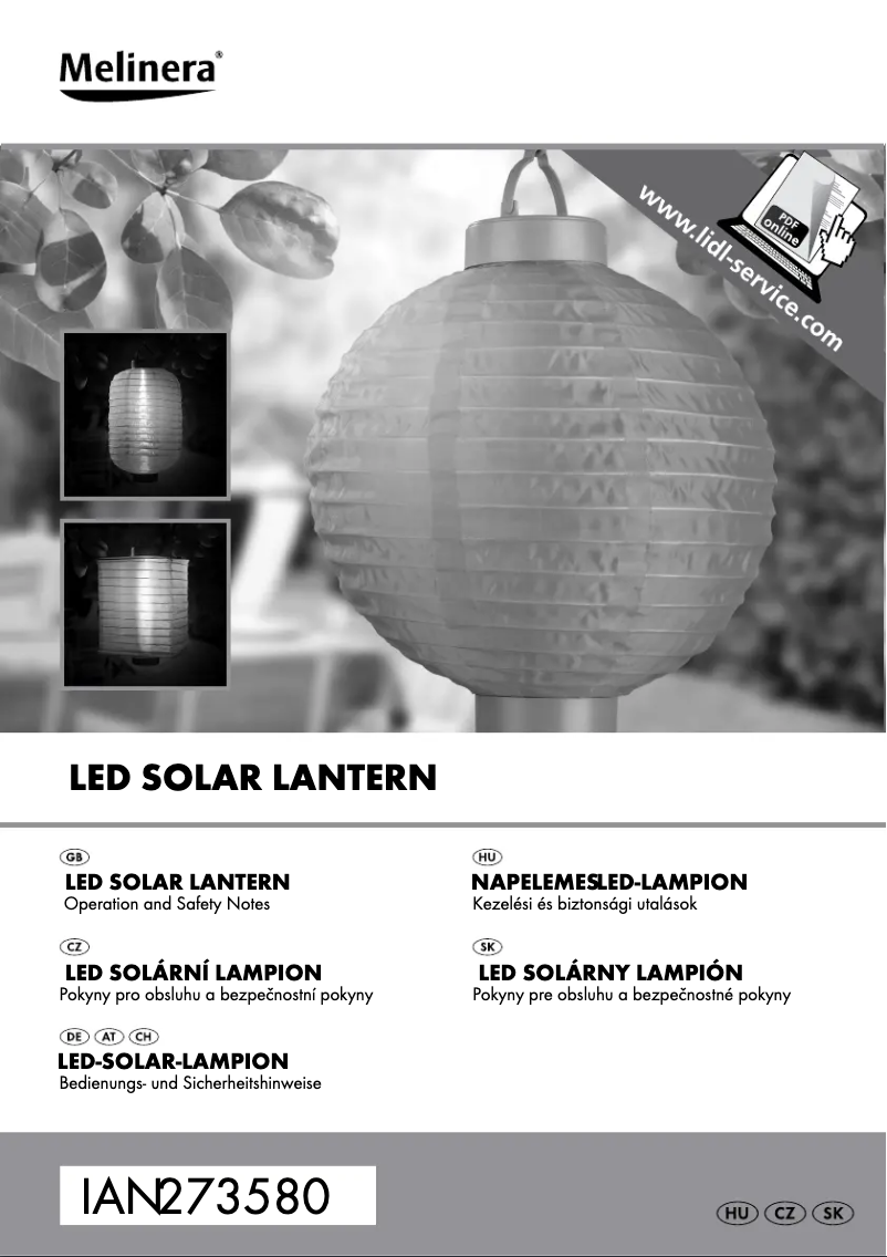 Página 1 del manual Manual de usuario Melinera IAN 273580