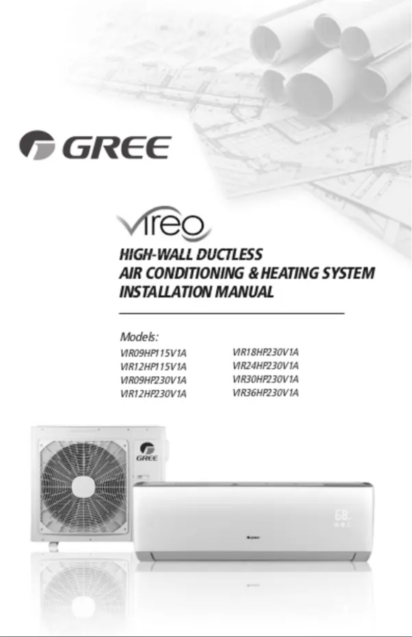 Página 1 del manual Manual de usuario Gree VIR09HP230V1BH