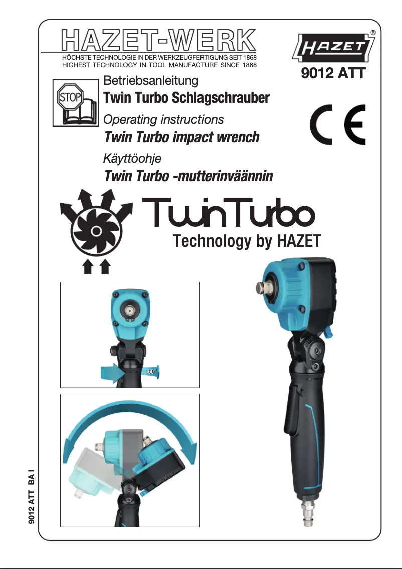 Imagen de la primera página del manual del dispositivo 9012 ATT