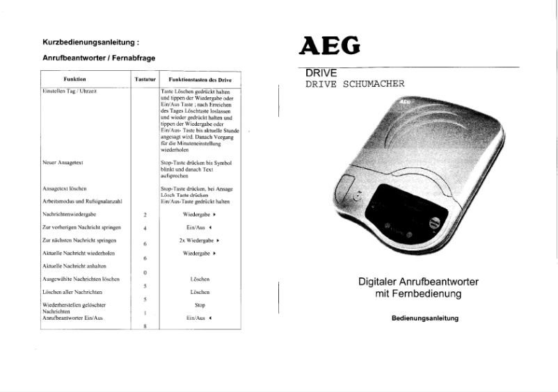 Imagen de la primera página del manual del dispositivo Drive