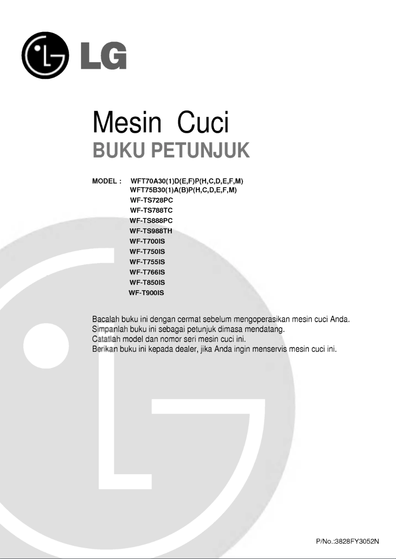 Página 1 del manual Manual de usuario LG WFT65A31ECT