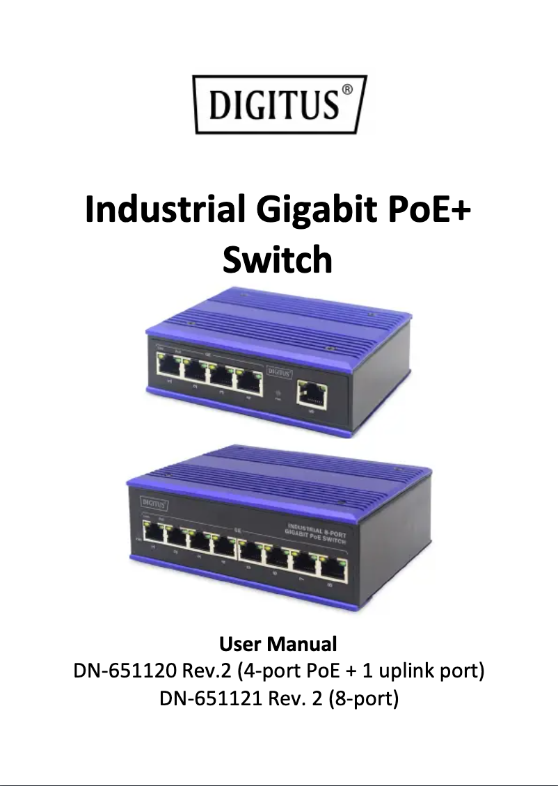 Imagen de la primera página del manual del dispositivo DN-651121