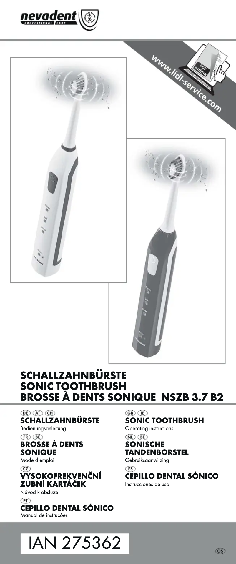 Página 1 del manual Manual de usuario Nevadent NSZB 3.7 B2