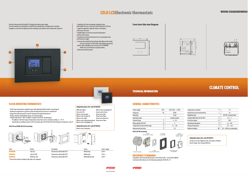 Imagen de la primera página del manual del dispositivo Celo LCD