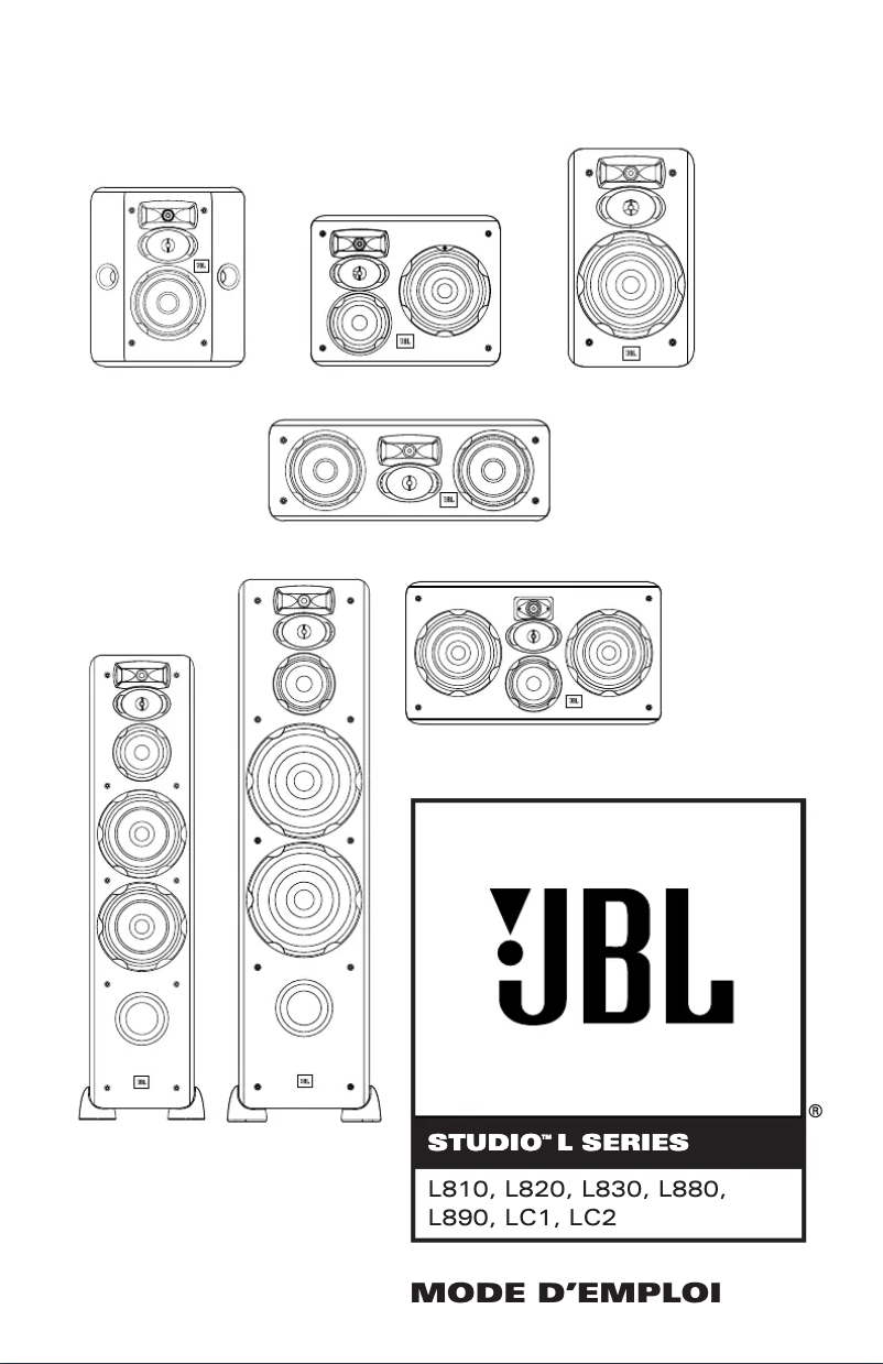 Página 1 del manual Manual de usuario JBL Studio LC2