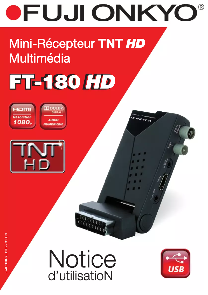 Página 1 del manual Manual de usuario Fuji Onkyo FT-180 HD