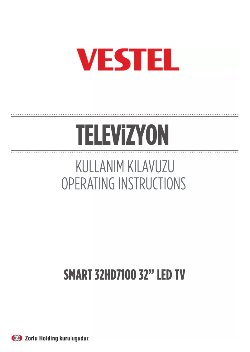 Página 1 del manual Manual de usuario Vestel 32HD7100