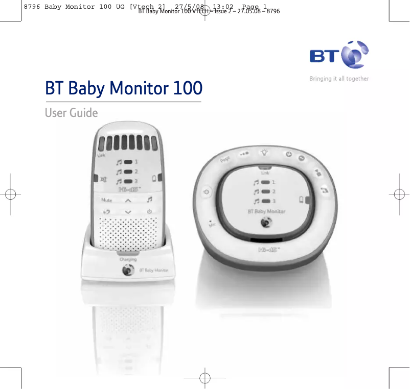 Página 1 del manual Manual de usuario British Telecom Baby Monitor 100