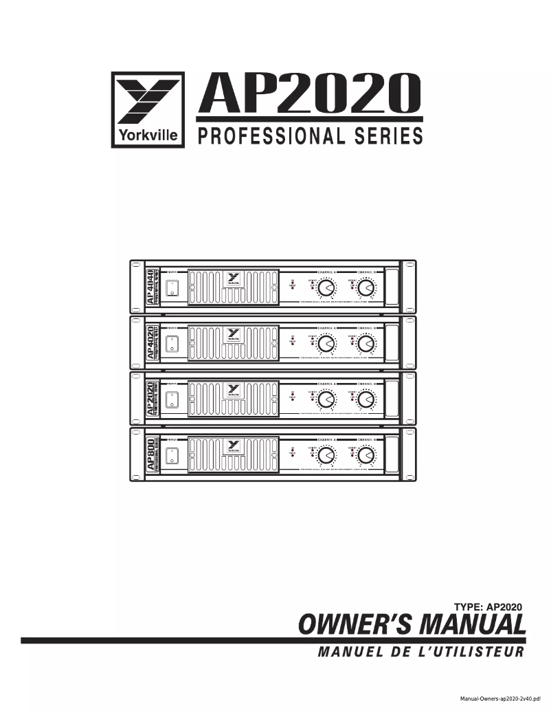 Imagen de la primera página del manual del dispositivo AP2020