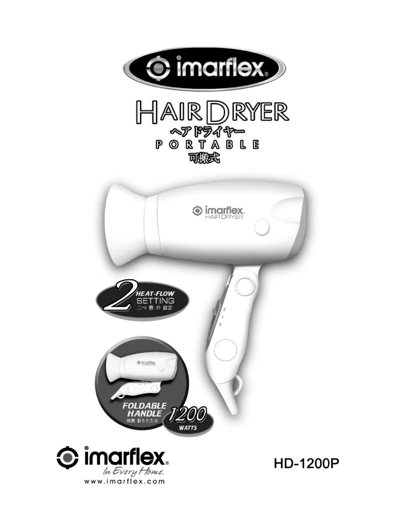 Imagen de la primera página del manual del dispositivo HD-1200P