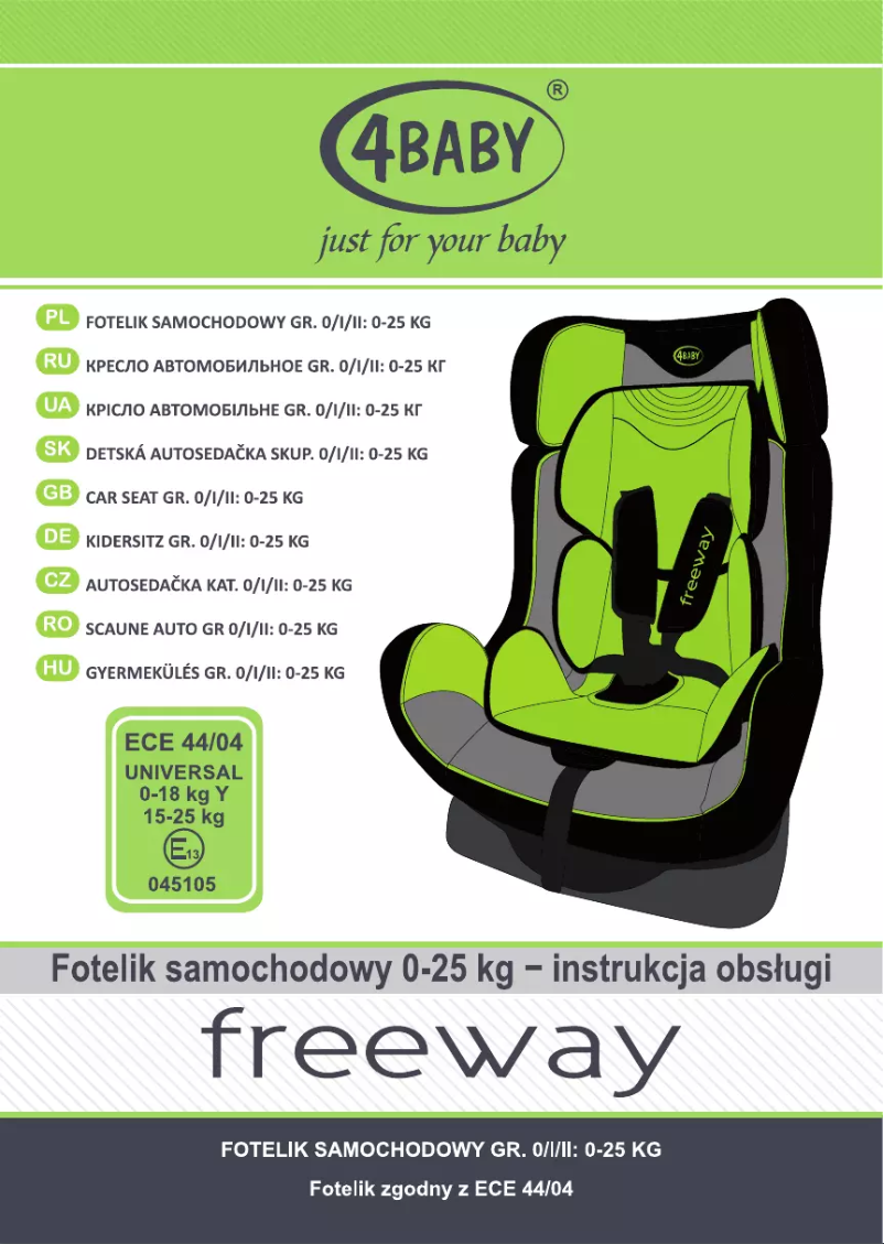 Página 1 del manual Manual de usuario 4Baby Freeway